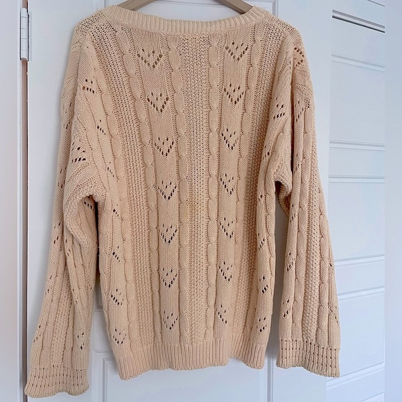 Vintage (Outback Red) Pink 100% Knit Cardigan Size Medium! - Picture 10 of 16